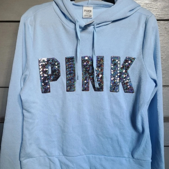 PINK Victoria's Secret Tops - PINK Victoria's Secret Bling Pullover Hoodie